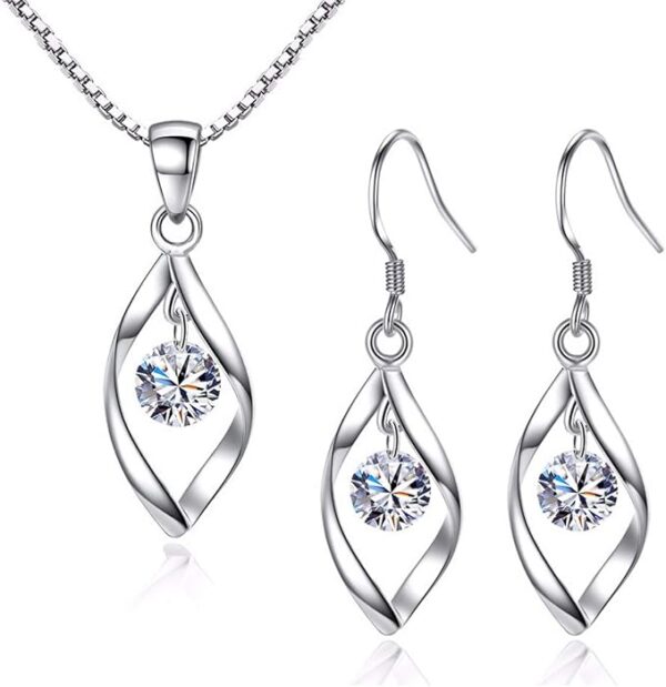 Zolkamery Silver Jewellery Set for Women